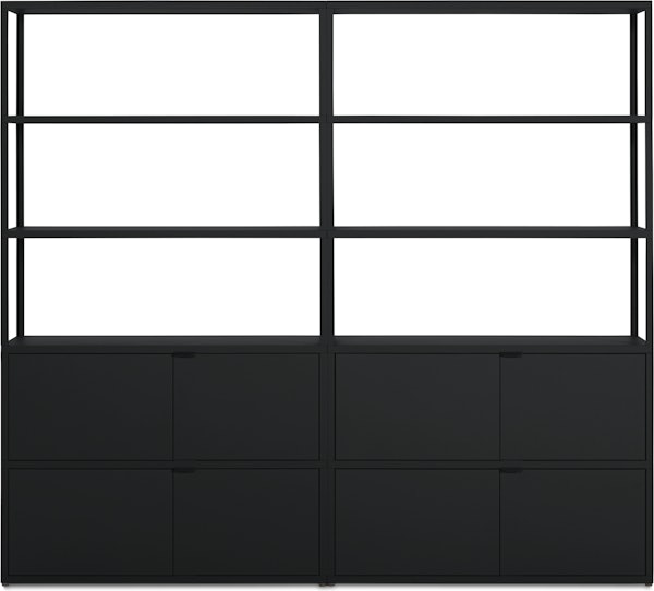 New Order Bookshelf - High Double with Doors